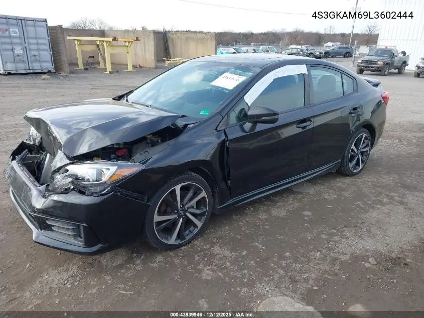 4S3GKAM69L3602444 2020 Subaru Impreza Sport