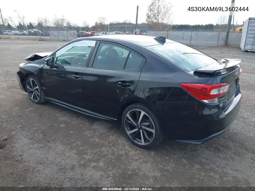 4S3GKAM69L3602444 2020 Subaru Impreza Sport
