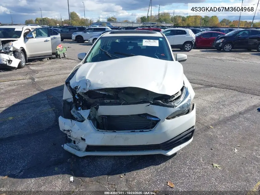 4S3GKAD67M3604968 2021 Subaru Impreza Premium