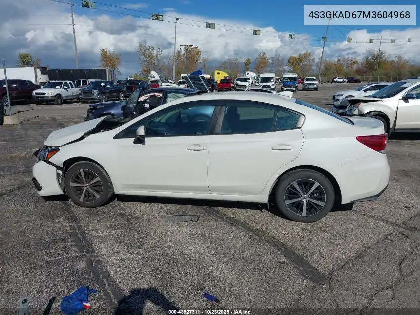 4S3GKAD67M3604968 2021 Subaru Impreza Premium