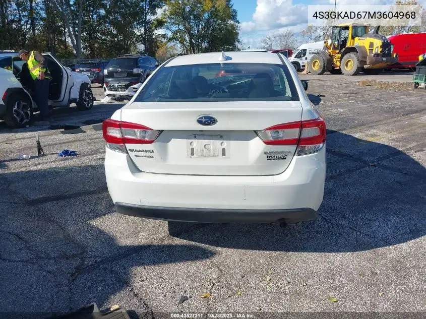 4S3GKAD67M3604968 2021 Subaru Impreza Premium