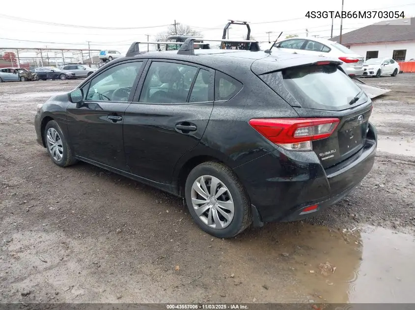 4S3GTAB66M3703054 2021 Subaru Impreza 5-Door