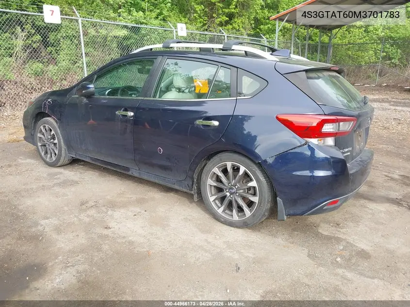 2021 Subaru Impreza Limited 5-Door VIN: 4S3GTAT60M3701783 Lot: 44966173