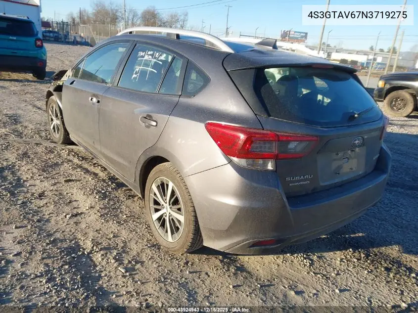 4S3GTAV67N3719275 2022 Subaru Impreza Premium 5-Door