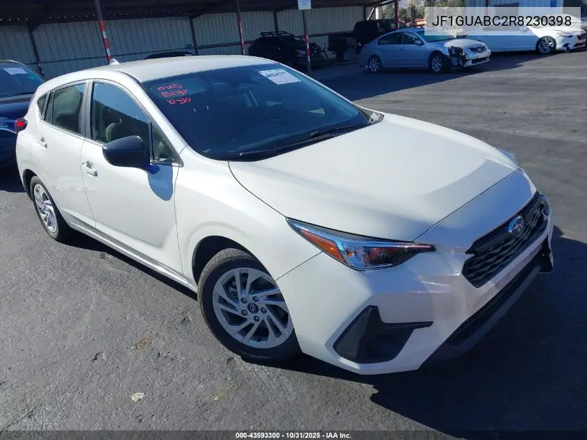 JF1GUABC2R8230398 2024 Subaru Impreza Base 5-Door