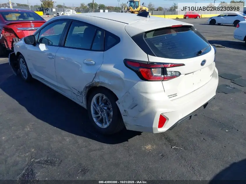 JF1GUABC2R8230398 2024 Subaru Impreza Base 5-Door