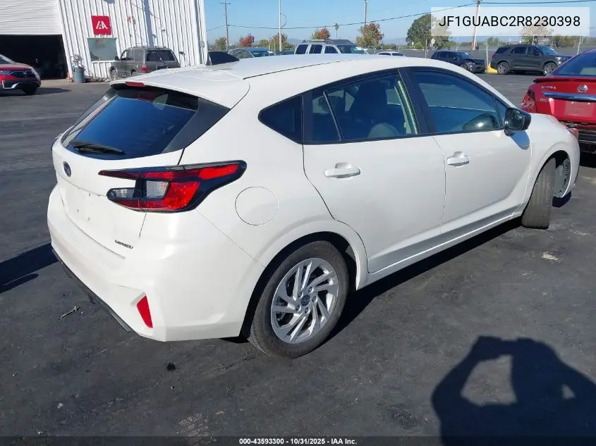 JF1GUABC2R8230398 2024 Subaru Impreza Base 5-Door