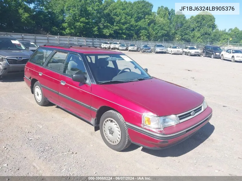 1990 Subaru Legacy L/Hx/Px/Rx VIN: JF1BJ6324LB905376 Lot: 39585224