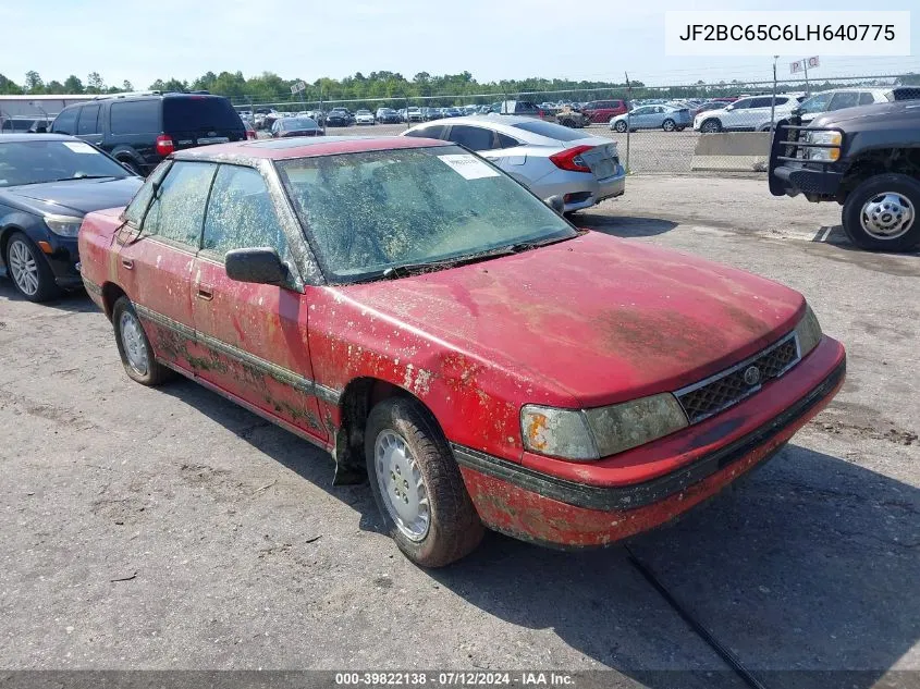 1990 Subaru Legacy Ls Special VIN: JF2BC65C6LH640775 Lot: 39822138