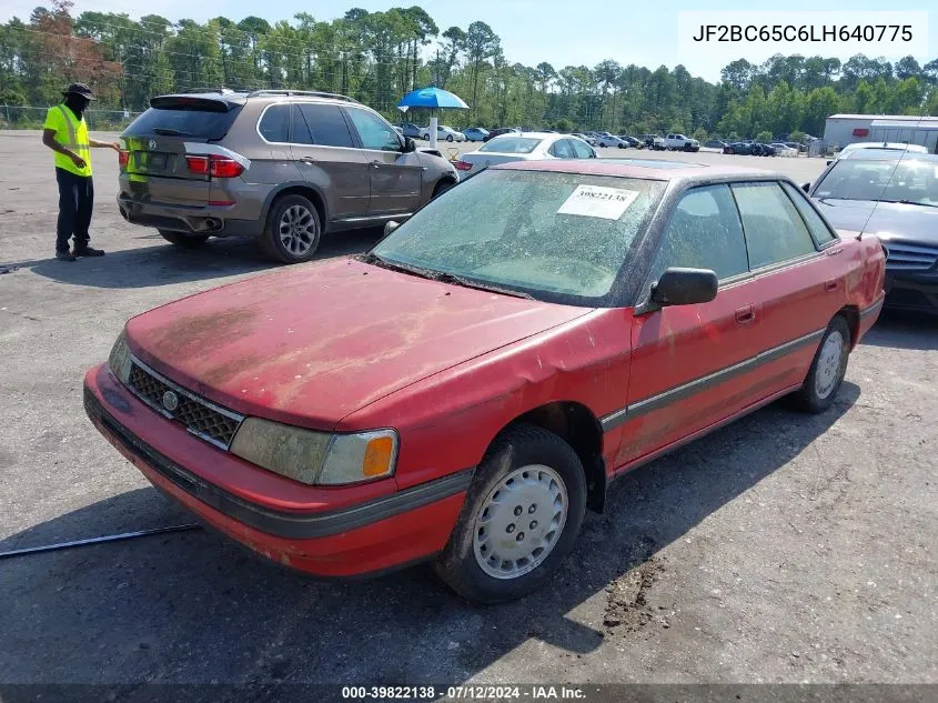 1990 Subaru Legacy Ls Special VIN: JF2BC65C6LH640775 Lot: 39822138