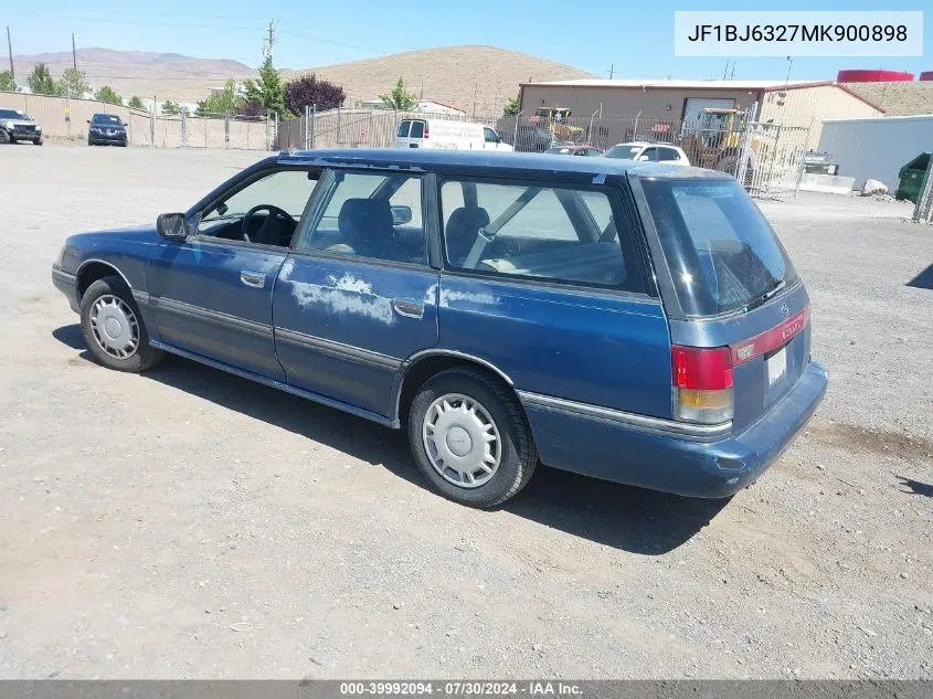 1991 Subaru Legacy L VIN: JF1BJ6327MK900898 Lot: 39992094