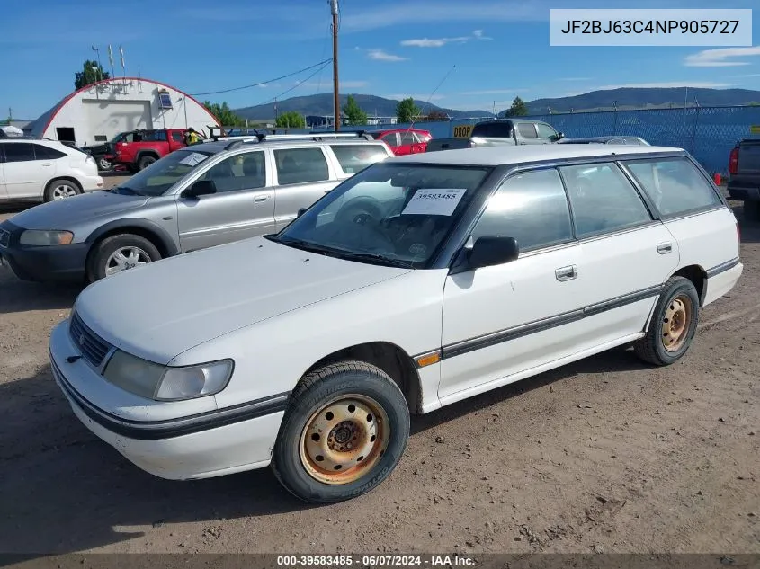 JF2BJ63C4NP905727 1992 Subaru Legacy L/Hx/Px/Rx