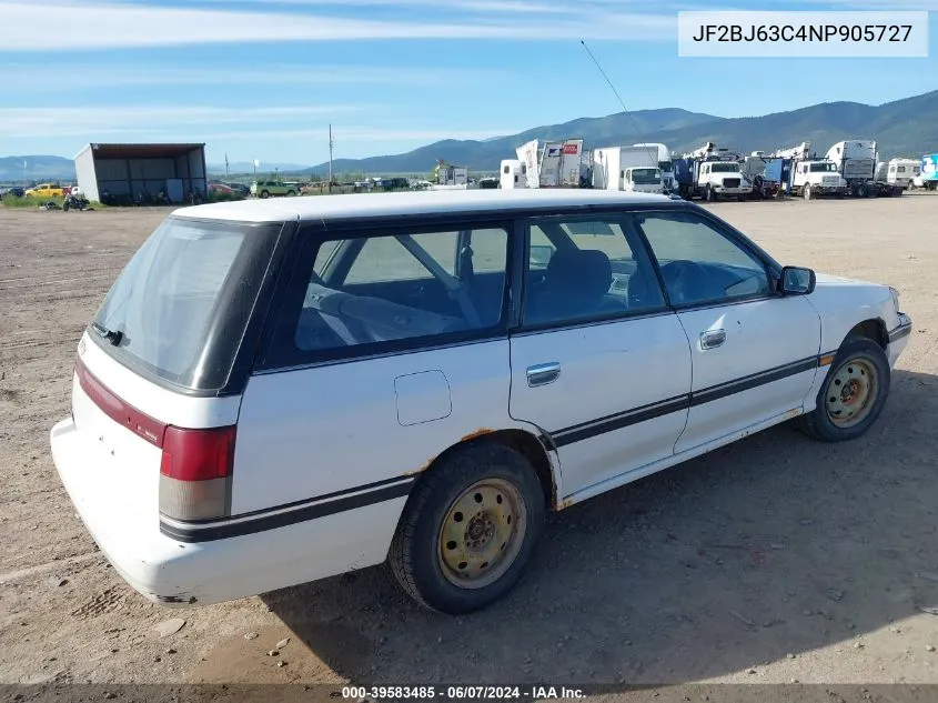 JF2BJ63C4NP905727 1992 Subaru Legacy L/Hx/Px/Rx