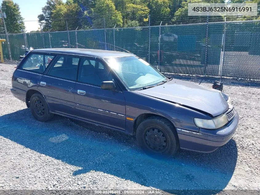 1992 Subaru Legacy L VIN: 4S3BJ6325N6916991 Lot: 40286485