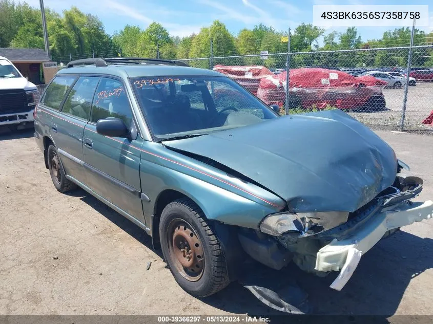 1995 Subaru Legacy L/Outback VIN: 4S3BK6356S7358758 Lot: 39366297