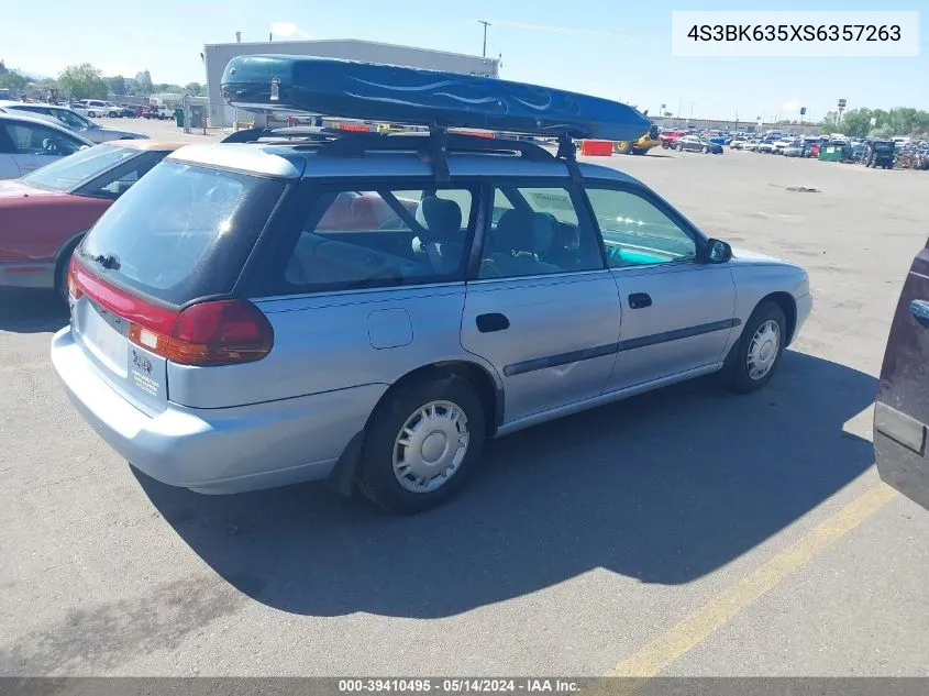 1995 Subaru Legacy L/Outback VIN: 4S3BK635XS6357263 Lot: 39410495