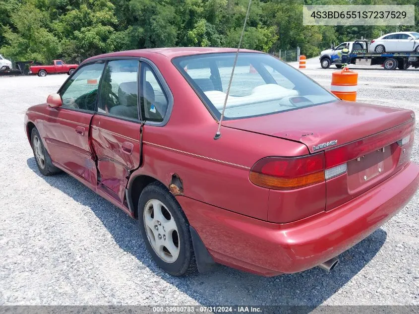 1995 Subaru Legacy Ls/Lsi VIN: 4S3BD6551S7237529 Lot: 39980783