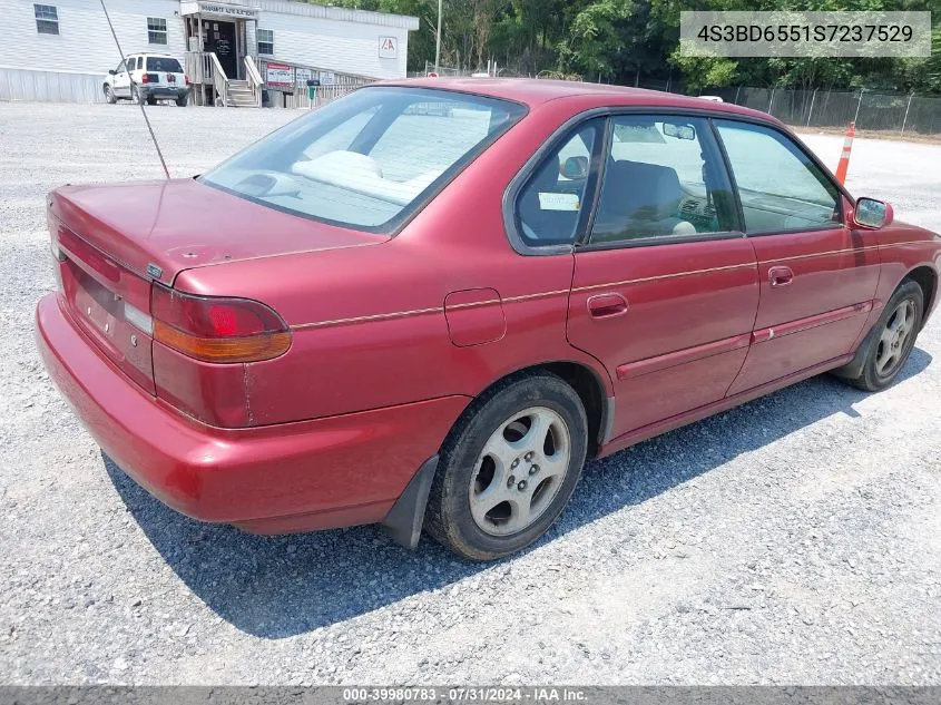 1995 Subaru Legacy Ls/Lsi VIN: 4S3BD6551S7237529 Lot: 39980783