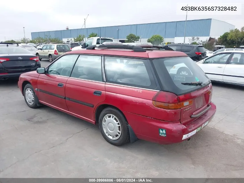 1995 Subaru Legacy L/Outback VIN: 4S3BK6356S7328482 Lot: 39986886