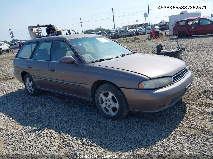 1995 Subaru Legacy Ls/Lsi VIN: 4S3BK6553S7362571 Lot: 40015761