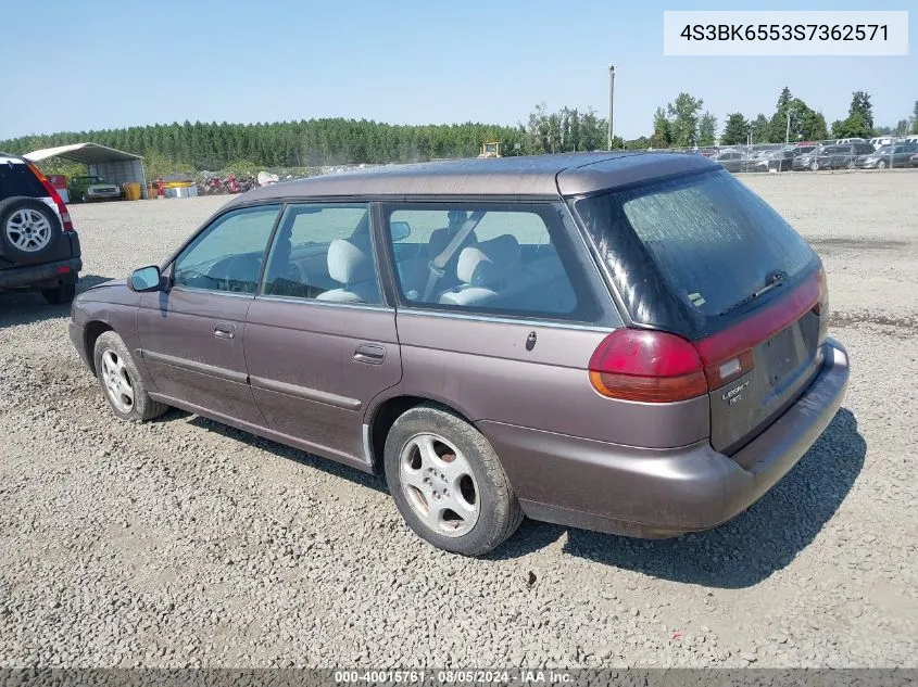 1995 Subaru Legacy Ls/Lsi VIN: 4S3BK6553S7362571 Lot: 40015761