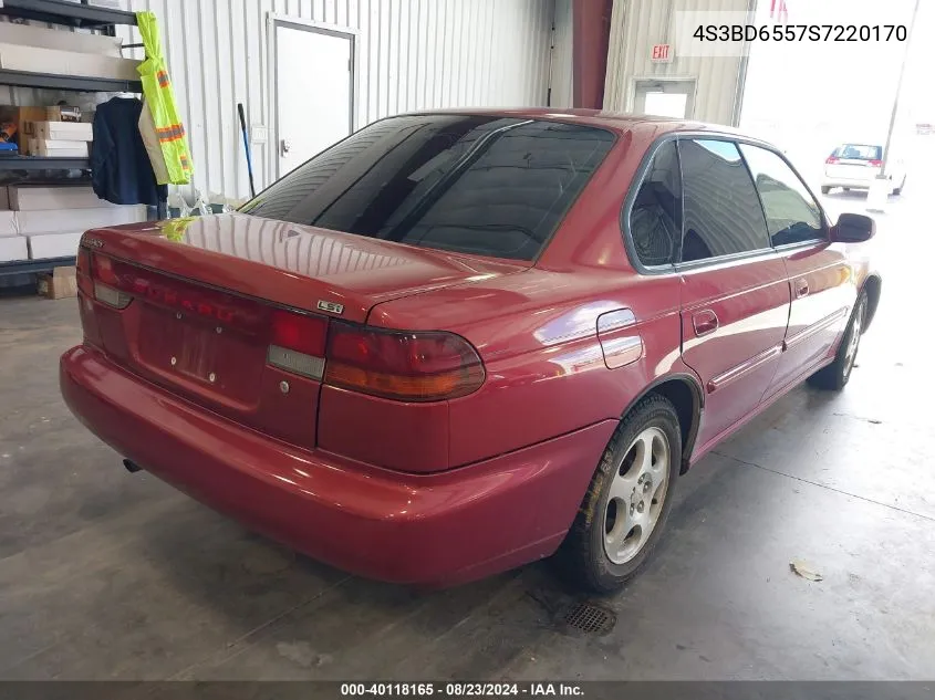 1995 Subaru Legacy Ls/Lsi VIN: 4S3BD6557S7220170 Lot: 40118165