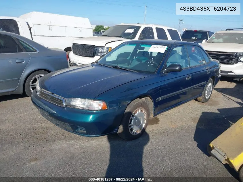 1996 Subaru Legacy L VIN: 4S3BD435XT6204723 Lot: 40181267