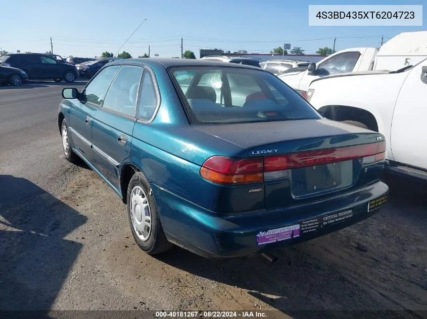 1996 Subaru Legacy L VIN: 4S3BD435XT6204723 Lot: 40181267