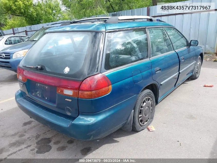 4S3BK4357V7317967 1997 Subaru Legacy L/Postal Right-Hand Drive