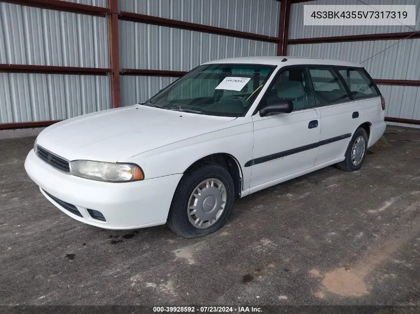 1997 Subaru Legacy L/Postal Right-Hand Drive VIN: 4S3BK4355V7317319 Lot: 39928592