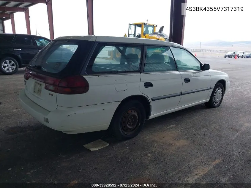 1997 Subaru Legacy L/Postal Right-Hand Drive VIN: 4S3BK4355V7317319 Lot: 39928592