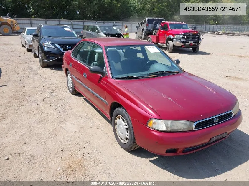 1997 Subaru Legacy L VIN: 4S3BD4355V7214671 Lot: 40187626