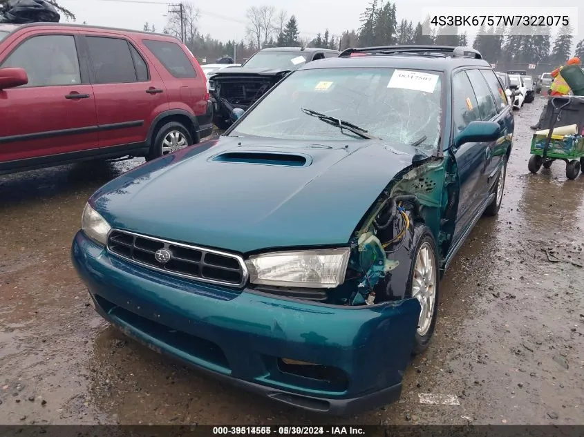 1998 Subaru Legacy 2.5Gt VIN: 4S3BK6757W7322075 Lot: 39514555