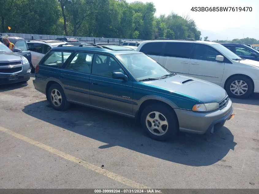 1998 Subaru Legacy Outback/Outback Limited/Outback Sport VIN: 4S3BG6858W7619470 Lot: 39999204