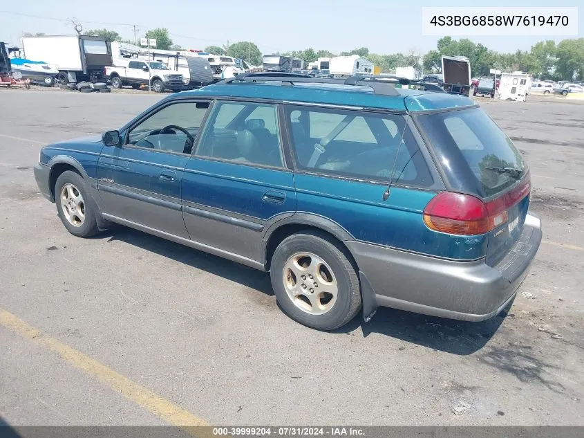 1998 Subaru Legacy Outback/Outback Limited/Outback Sport VIN: 4S3BG6858W7619470 Lot: 39999204