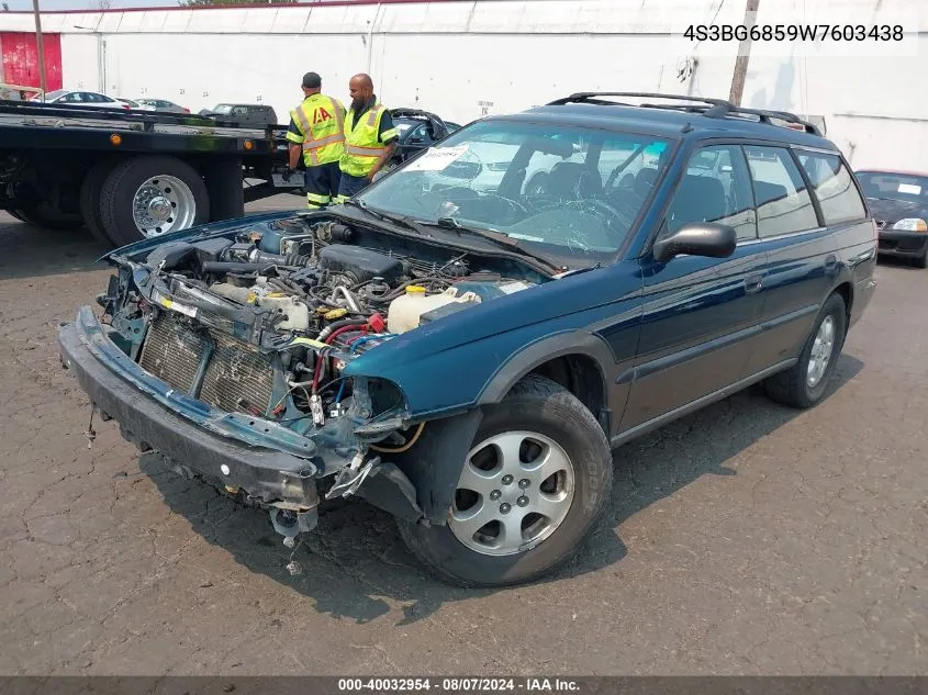 1998 Subaru Legacy Outback/Outback Limited/Outback Sport VIN: 4S3BG6859W7603438 Lot: 40032954