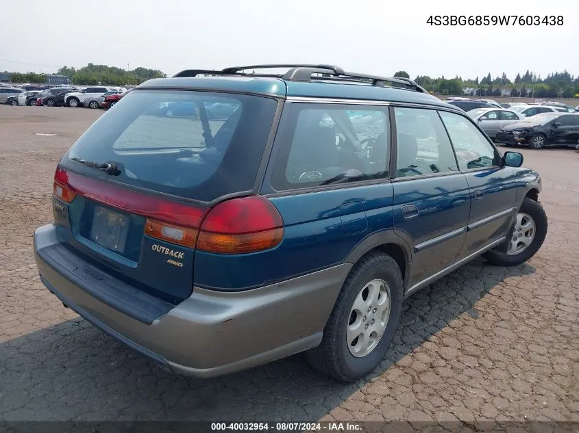 1998 Subaru Legacy Outback/Outback Limited/Outback Sport VIN: 4S3BG6859W7603438 Lot: 40032954