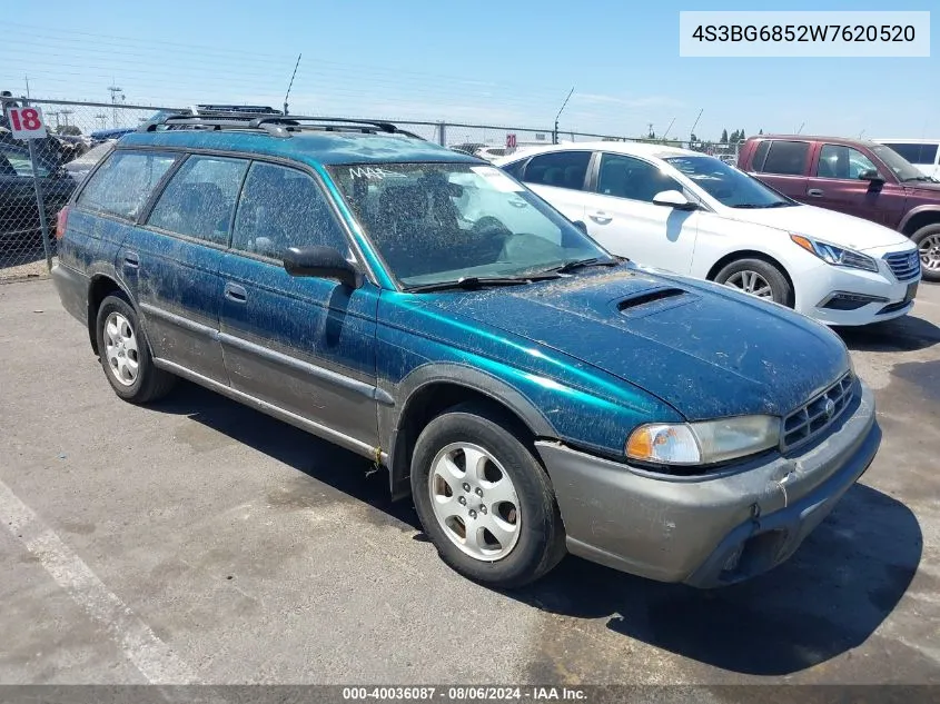 1998 Subaru Legacy Outback/Outback Limited/Outback Sport VIN: 4S3BG6852W7620520 Lot: 40036087