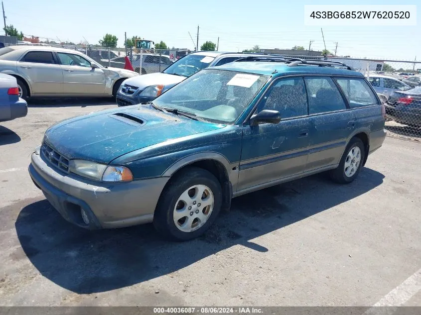 1998 Subaru Legacy Outback/Outback Limited/Outback Sport VIN: 4S3BG6852W7620520 Lot: 40036087