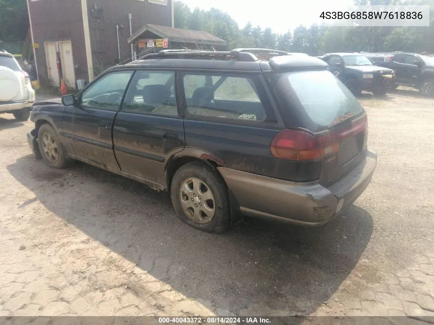 1998 Subaru Legacy Outback/Outback Limited/Outback Sport VIN: 4S3BG6858W7618836 Lot: 40043372