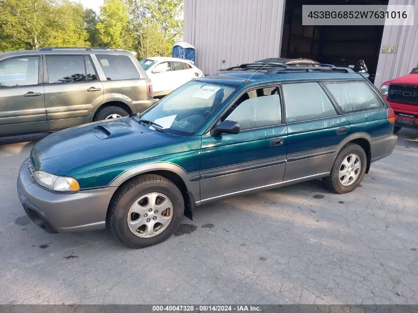 1998 Subaru Legacy Outback/Outback Limited/Outback Sport VIN: 4S3BG6852W7631016 Lot: 40047328