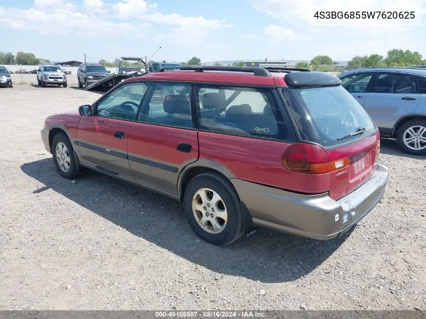 1998 Subaru Legacy Outback/Outback Limited/Outback Sport VIN: 4S3BG6855W7620625 Lot: 40108507