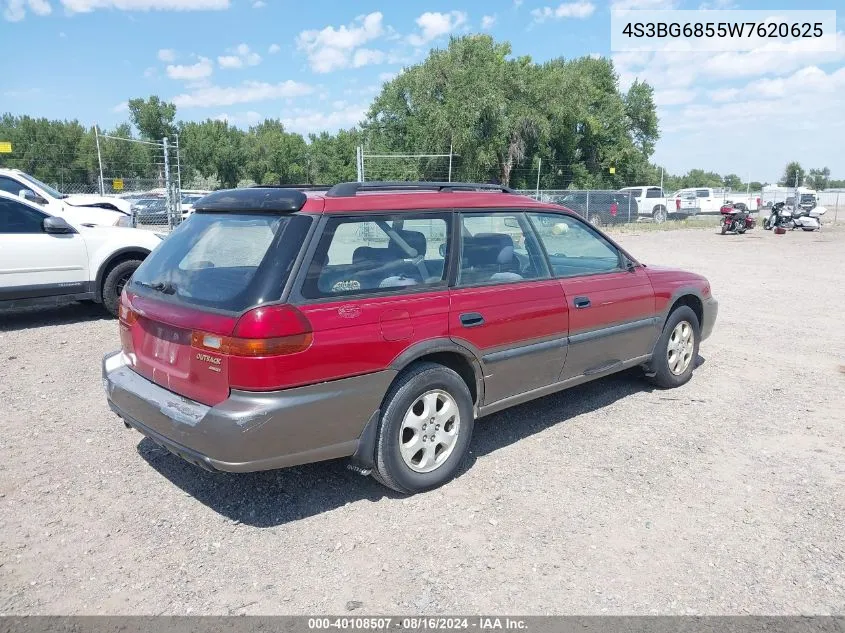 1998 Subaru Legacy Outback/Outback Limited/Outback Sport VIN: 4S3BG6855W7620625 Lot: 40108507