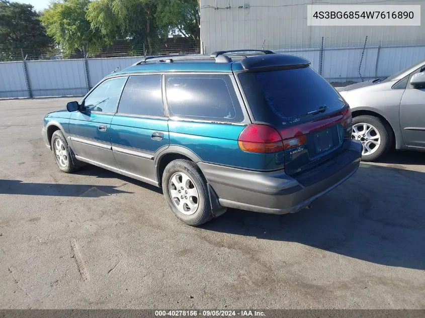 1998 Subaru Legacy Outback/Outback Limited/Outback Sport VIN: 4S3BG6854W7616890 Lot: 40278156