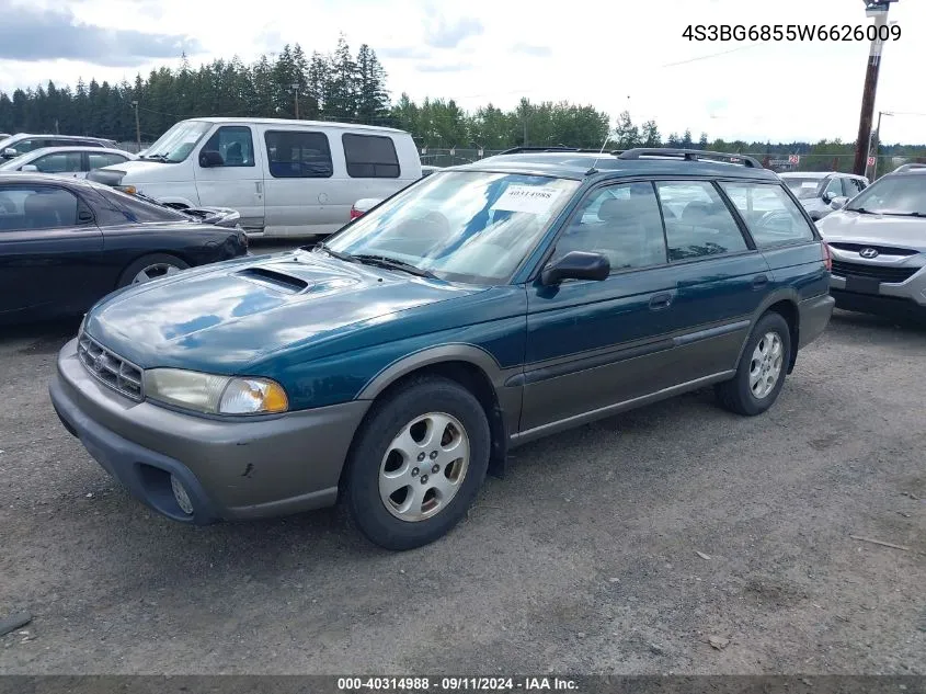 1998 Subaru Legacy Outback/Outback Limited/Outback Sport VIN: 4S3BG6855W6626009 Lot: 40314988