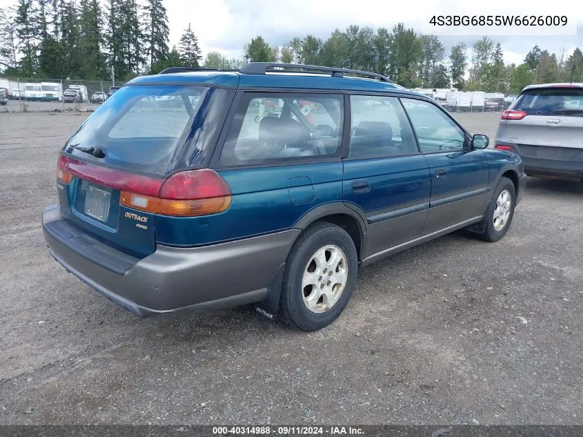 1998 Subaru Legacy Outback/Outback Limited/Outback Sport VIN: 4S3BG6855W6626009 Lot: 40314988