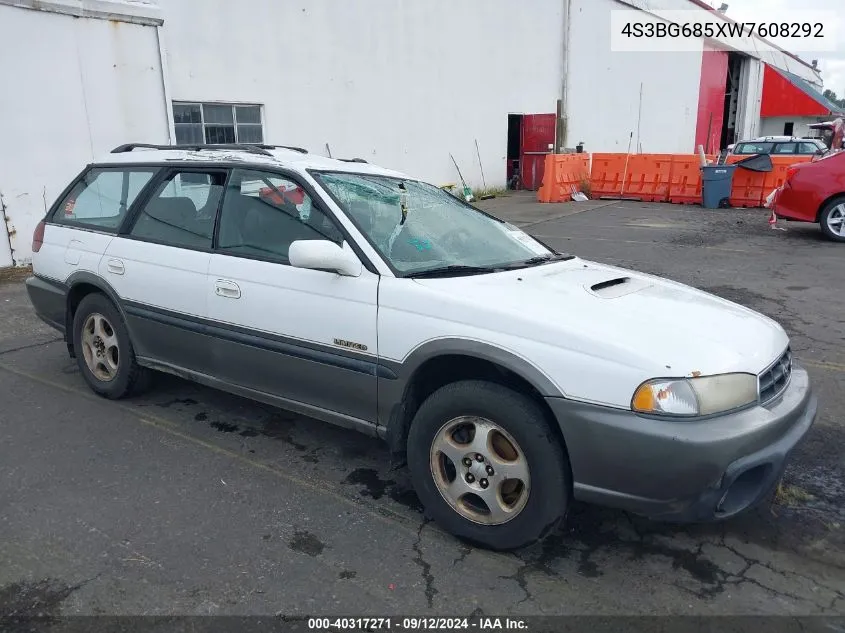 1998 Subaru Legacy Outback/Outback Limited/Outback Sport VIN: 4S3BG685XW7608292 Lot: 40317271