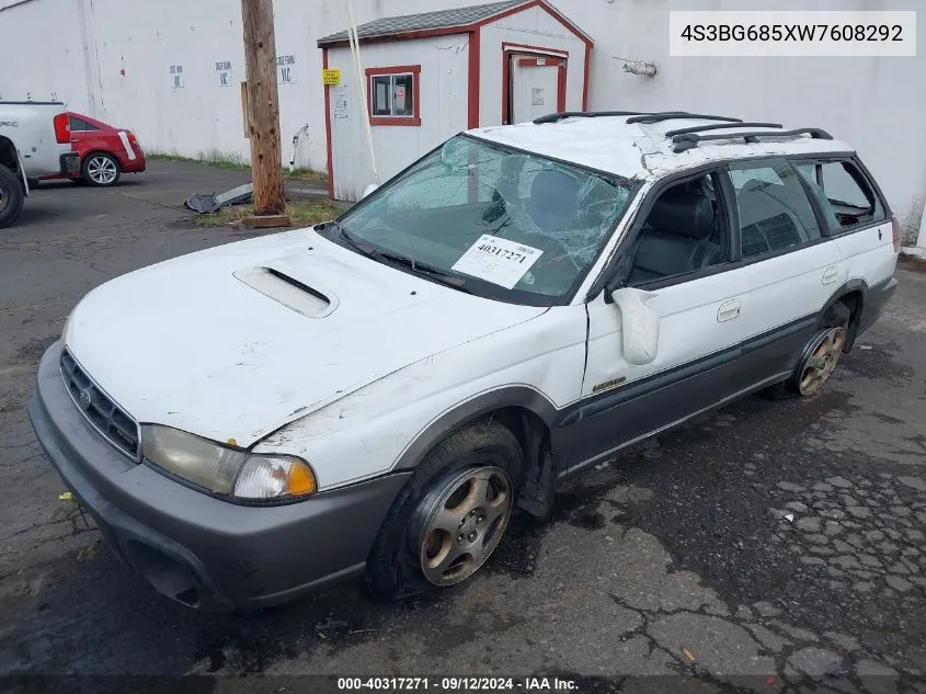 1998 Subaru Legacy Outback/Outback Limited/Outback Sport VIN: 4S3BG685XW7608292 Lot: 40317271