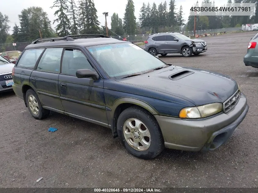 1998 Subaru Legacy Outback/Outback Limited/Outback Sport VIN: 4S3BG6854W6617981 Lot: 40328645