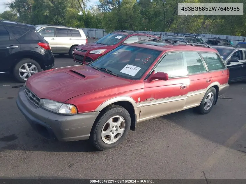 1998 Subaru Legacy 30Th Ann Outback/Ltd/Spt VIN: 4S3BG6852W7646955 Lot: 40347221